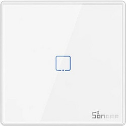 SONOFF smart διακόπτης T2EU1C-RF 433MHz, αφής, μονός, λευκός