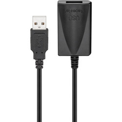 GOOBAY καλώδιο προέκτασης USB 95439, active, 480Mbps, 5m, μαύρο