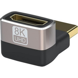 POWERTECH αντάπτορας HDMI 2.1 CAB-H159, 8K/60Hz, γωνιακός, μαύρος