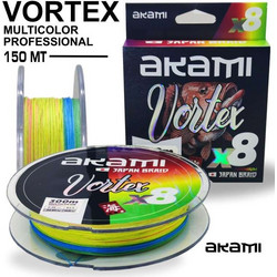 AKAMI VORTEX ΝΗΜΑ X8 X-BRAID ΠΟΛΥΧΡΩΜΟ 150m