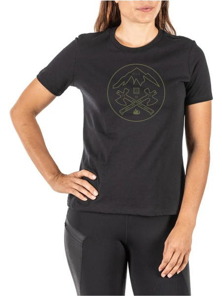 5.11 T-Shirt Crossed Axe Mountain Women's Μαύρο L