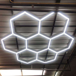 LED ΕΞΑΓΩΝΙΚΟ ΦΩΤΙΣΤΙΚΟ ΜΕ 7 ΚΥΨΕΛΕΣ ΨΥΧΡΟ ΦΩΣ 6500Κ RZ-57420