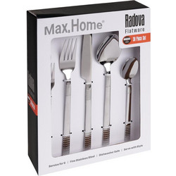 Μαχαιροπήρουνα Σετ 30τμχ Ανοξείδωτα 18/0 Padova 3028 Max Home HD30280030 - Max Home - HD30280030