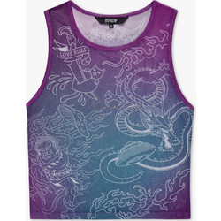RipnDip Trace Mesh Cropped Tank