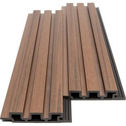 WPC PANEL 2ης ΓΕΝΙΑΣ ΜΕ 3D ΠΗΧΑΚΙΑ 25/147.5mm TEAK 5510 NewPlan