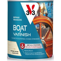 V33 Boat Varnish Θαλάσσης Βερνίκι Ξύλου Gloss Διάφανο 0.75lt