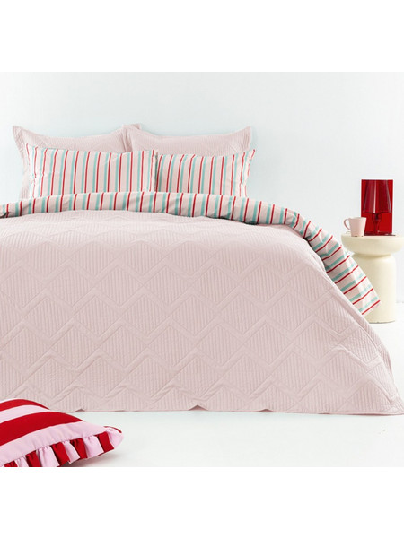 Κουβερλί σετ/3 Sam + 2 Μαξιλαροθήκες Lilac 220x240cm Palamaiki 9-140057-008