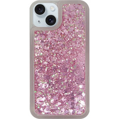 Vivid Liquid Glitter Back Cover Pink (iPhone 15)