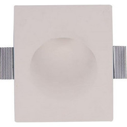 Χωνευτό γύψινο φωτιστικό ορθογώνιο 180x120 GU10 (χωρίς λαμπτήρα) FGC180120W