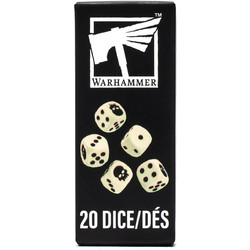 Warhammer Dice - Set of 20 six-sided Dice (65-36)