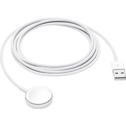 Sunix Ασύρματος Επαγωγικός Φορτιστής για Apple Watch με Ενσωματωμένο Καλώδιο USB-A 1m - Λευκό