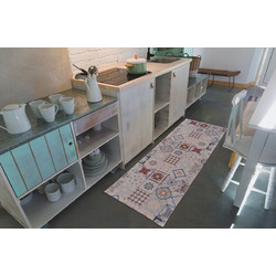 Χαλάκι Κουζίνας Tiles - Πολύχρωμο 55x150 εκ