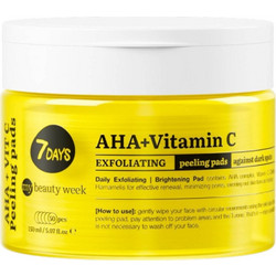 7Days Exfoliating Pads AHA + Vitamin C Μανδελικό Peeling Προσώπου 50τμχ