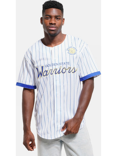 Mitchell & Ness NBA Golden State Warriors Head Coach Ανδρικό T-Shirt TP17503-GSWWHIT White