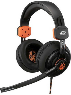 Adx Firestorm A01 Gaming Headset Over Ear Black Orange