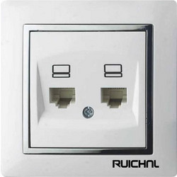 Πρίζα γραμμής δικτύου διπλή - Χωνευτή - RC3616-RJ45674950