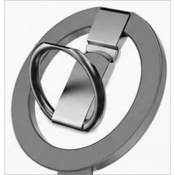 Ring Holder MagSafe Grip Ring Stand 360 σε Μεταλλικό-Ασημί Ασημί MagSafe Back Cover