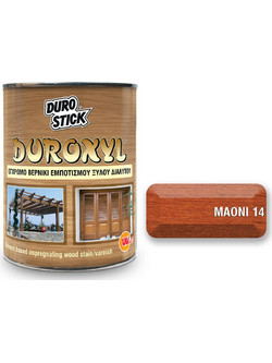 Durostick Duroxyl Συντηρητικό Εμποτισμού Ξύλου Διαλύτου Satin Μαόνι 0.75lt