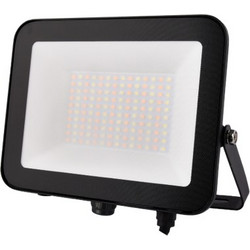 Προβολέας LED CCT 25W-35W-50W Μαύρος με ματ αντιθαμβωτικό γυαλί EVIVAK