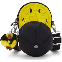 Τσαντάκι Ώμου Cap Bag Fun I9565-1KS 21x14x8,5cm Black-Yellow Kipling