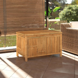 vidaXL Κουτί Αποθήκευσης Κήπου 110x52x55 εκ. από Μπαμπού - 90, 90 x 52 x 55 cm
