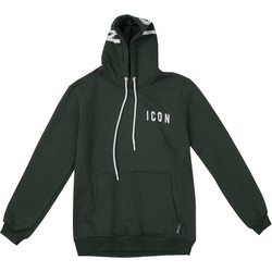 ICON Ανδρικό Φούτερ Hoodie με Logo στην Κουκούλα, σε χρώμα Πράσινο Bosco