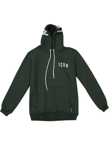 ICON Ανδρικό Φούτερ Hoodie με Logo στην Κουκούλα, σε χρώμα Πράσινο Bosco