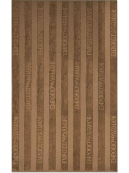 Emporio Armani Πετσέτα καφέ 100x170cm βαμβακερή