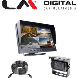 LM DIGITAL DVR C10.4 KIT Σετ Μονιτορ 10.4 Inch Με Διαχωρισμο Για 4 Εικονες, 12/24V, Αναλυση 1024X600