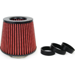 AMIO 01713/AM Φιλτροχοάνη Ελευθέρας AF-CARBON διαμέτρου 55-76mm 160x155x118mm με 3 Αντάπτορες για Βελτίωση Ροής Αέρα και Απόδοσης Κινητήρα - 1 Τεμ