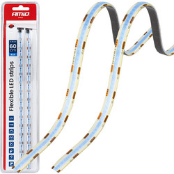 AMIO 04571/AM Ταινία LED COB 12V Μπλε 2x30cm Flexible για Εντυπωσιακό Εσωτερικό Φωτισμό & Easy Install - Σετ 2 Τεμ