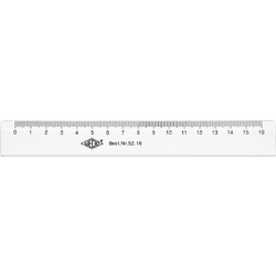 Wedo Χάρακας 16 Cm Πλαστικός Tuschkante Άκρη Μελάνι