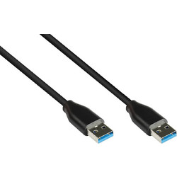 Good Connections Καλώδιο USB-A USB 3.2 to USB-A 0.5m Μαύρο 2831-AA005S