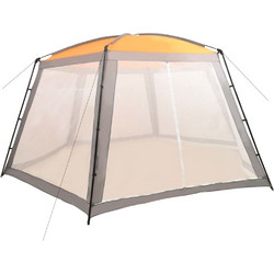 vidaXL Σκίαστρο Πισίνας Υφασμάτινο - γκρι, 660 x 580 x 250 cm