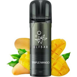 ELFBAR ELFA PRO V2 ΚΑΨΟΥΛΑ 2ml TRIPLE MANGO 20mg νικ. Ανταλλακτικό (μάνγκο)