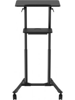 Gembird Mobile Lecture Desk Caster Wheels Black