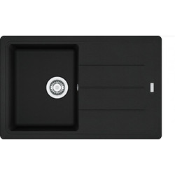 Franke Basis BFG 611-78 Matt Black Ένθετος Νεροχύτης Γρανίτη Ματ 78x50cm
