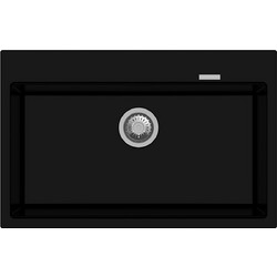 Macart Optimus N-100 Ένθετος Νεροχύτης Γρανίτη Onyx 78x51cm