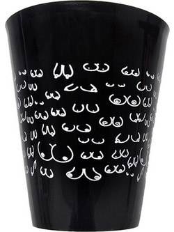 DIABLO PICANTE - BLACK CUP 500 ML WITH WHITE BOOBS