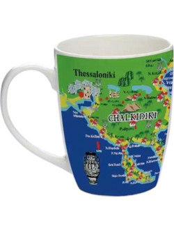 Σετ κεραμική κούπα Souvenir - 12pcs - Greece - Chalkidiki - 224189