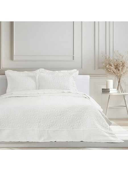Κουβερλί King Size (Σετ) 240X260 Nima Calla Ivory (240x260)