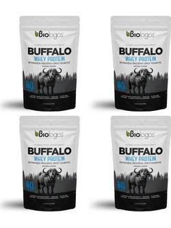 Πρωτεΐνη Buffalo Whey 4x500gr 80% Βιολόγος (4 Τεμάχια)