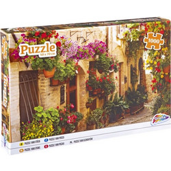 Puzzle Grafix Στενός Δρόμος με Λουλούδια 1000 Κομμάτια