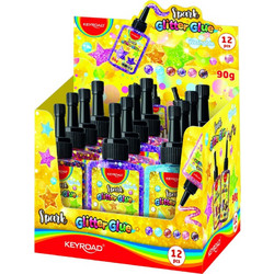 ΚΟΛΛΑ GLITTER ΧΡΩΜΑΤΙΣΤΗ ΥΓΡΗ 90GR KEYROAD ΣΕ 6ΧΡΩΜΑΤΑ