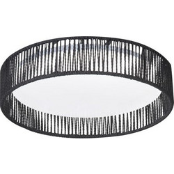 ΠΛΑΦΟΝΙΕΡΑ ΟΡΟΦΗΣ ΜΕ ΣΧΟΙΝΙ ΜΑΥΡΗ LED CCT 18W 3000K | 4000K | 6000K O43 - 6987