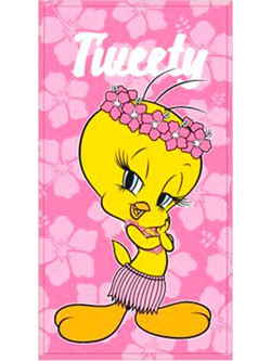 Sun City Tweety Πετσέτα Θαλάσσης Microfiber 140x70cm
