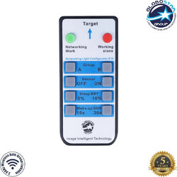 GLOBOSTAR(R) SMARTGROUP-REM 61703 Ασύρματο Χειριστήριο IR για όλα τα Φωτιστικά Τεχνολογίας Smart Group Linkable Control System 2.4Ghz DC 3V CR 2032 IP20 Γκρι με Μαύρο Πλαστικό ABS - Μ9 x Π4 x Υ1.5cm