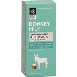 Bodyfarm Donkey Milk Anti-Wrinkle & Nourishing Face Αντιγηραντικό Serum Προσώπου με Γάλα Γαϊδούρας 30ml