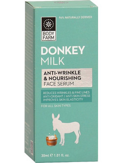 Bodyfarm Donkey Milk Anti-Wrinkle & Nourishing Face Αντιγηραντικό Serum Προσώπου με Γάλα Γαϊδούρας 30ml