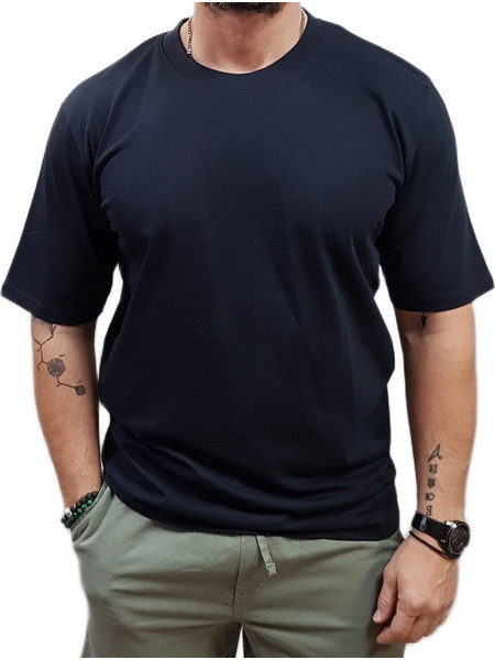 Marcus- 1033344 - Joss SS - 7105 Night Navy - Regular Fit - ΜΠΛΟΥΖΑ - indigo